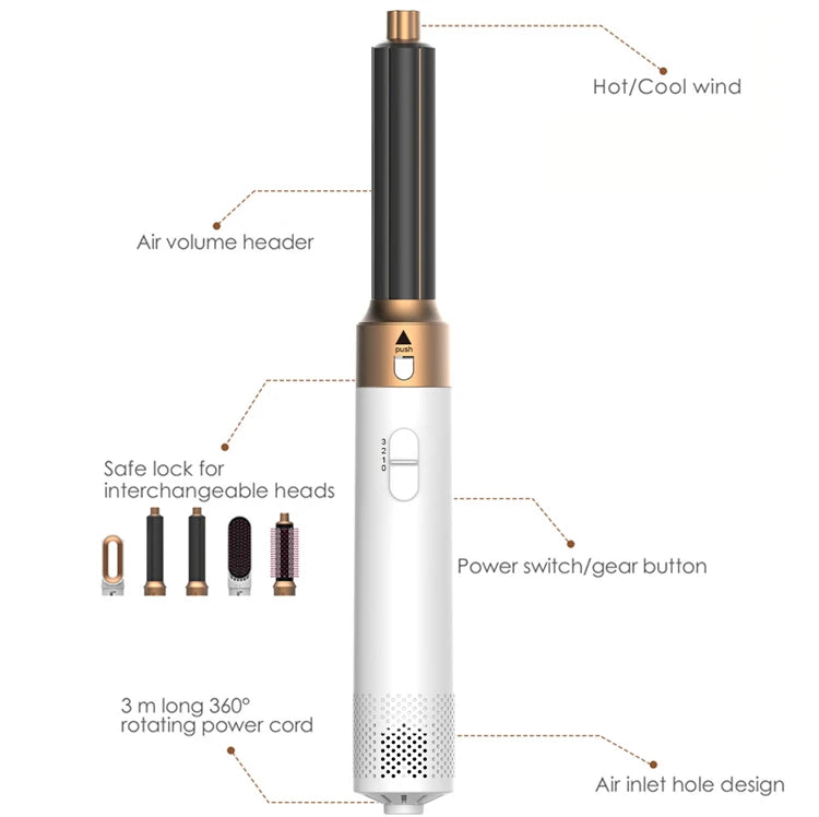 LuxeLocks Professional Air Hair Styler 5 In 1
