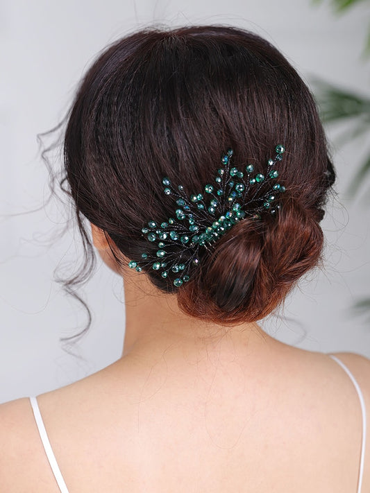 Headpieces Green Hair Jewelry