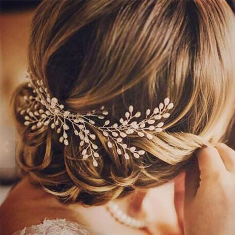 Elegant Pearls Hair Comb