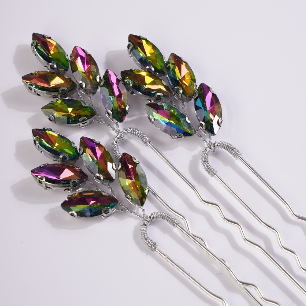 Rhinestones Elegant U Hair Pins