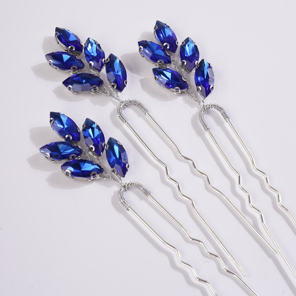 Rhinestones Elegant U Hair Pins