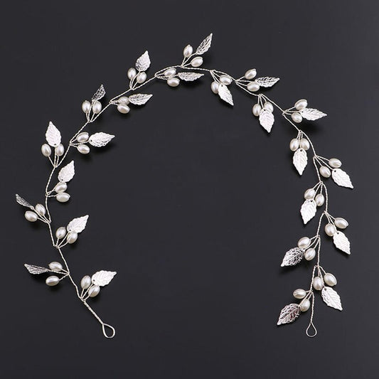 Floral Pearl Tiara Silver
